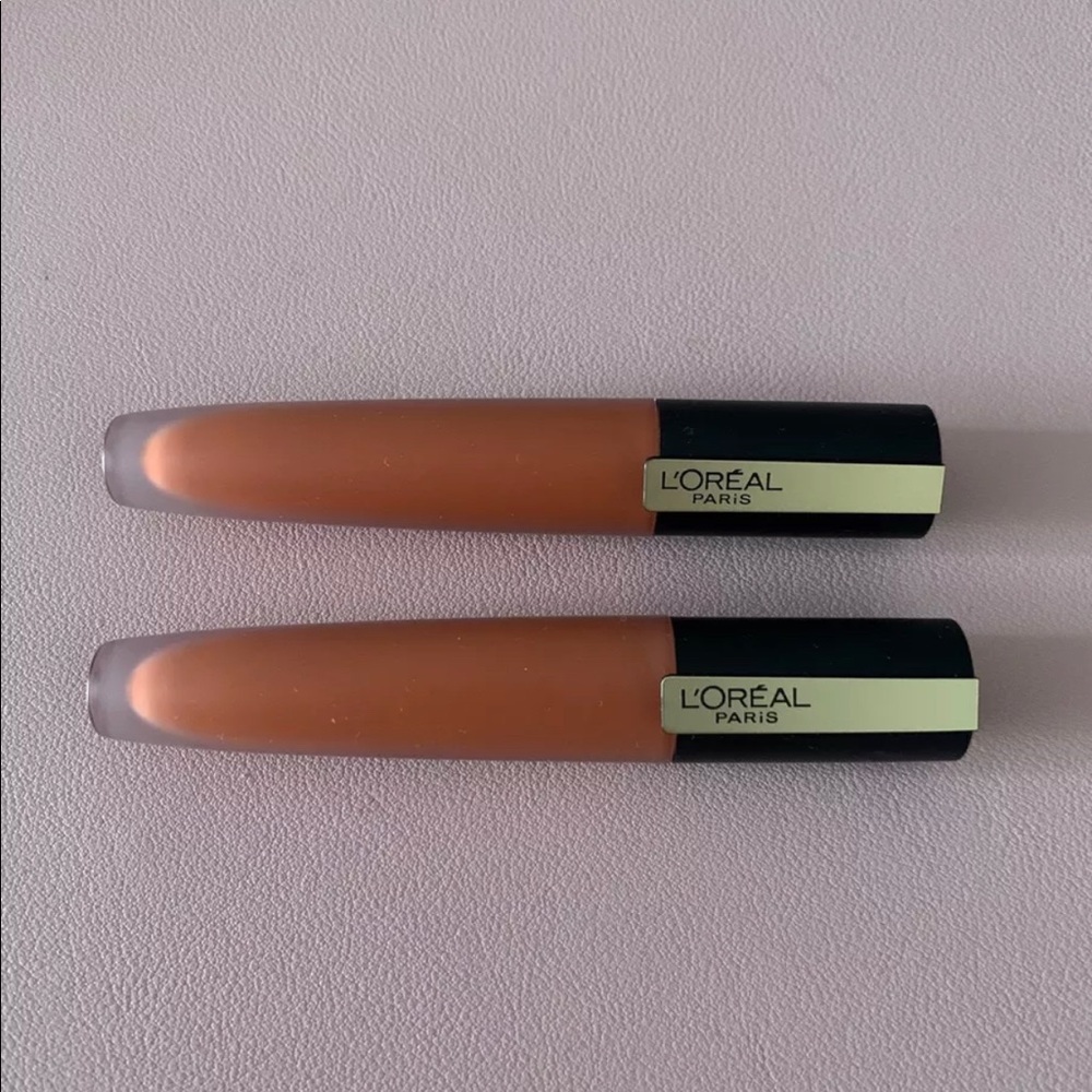 Lot of 2 L'Oreal Paris Rouge Signature Lasting Matte Lip Stain 420 "I Achieve"